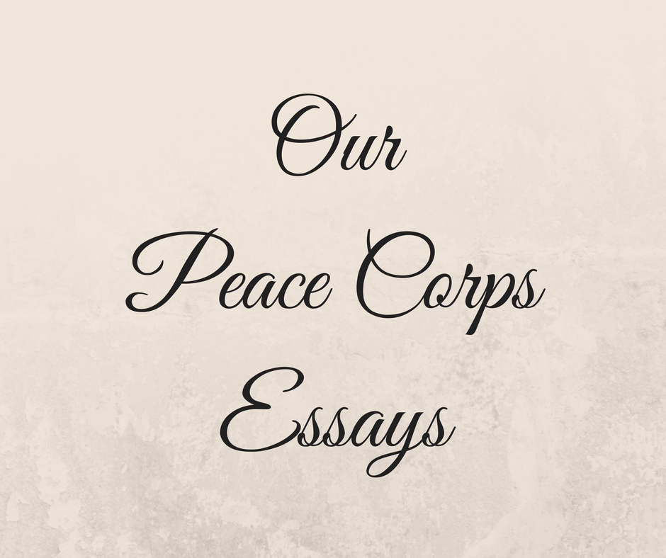Peace corps essay